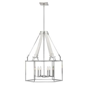 H34206PNI Monroe Entrance / Foyer Pendant Light - Polished Nickel