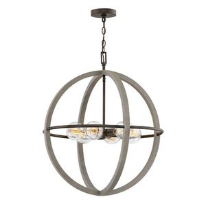 H3426DC Bodie Entrance / Foyer Pendant Light - Dark Cement