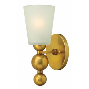 H3440VS Zelda 1 Bulb Wall Sconce - Vintage Brass