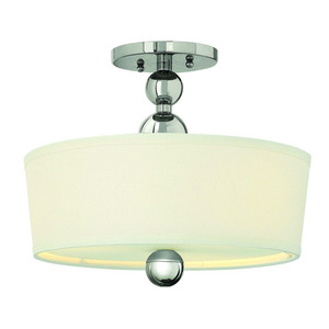 H3441PNLED Zelda Semi Flush Mount Ceiling Light - Polished Nickel