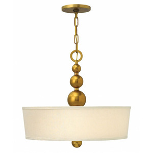 H3444VS Zelda Entrance / Foyer Pendant Light - Vintage Brass