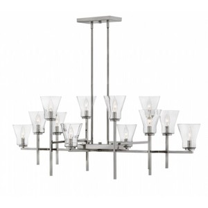 H3459PL Arden Large Foyer Chandelier Chandelier - Polished Antique Nickel