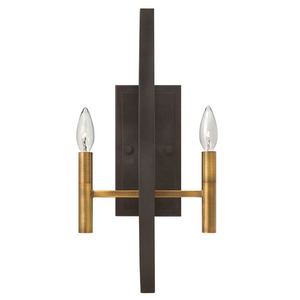 H3460SB Euclid Multi Bulb Wall Sconce - Spanish Bronze