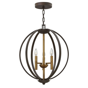 H3463SB Euclid Entrance / Foyer Pendant Light - Spanish Bronze