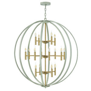 H3464CG Euclid Large Foyer Chandelier Chandelier - Cement Gray