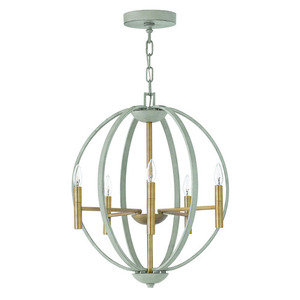 H3466CG Euclid Mini Chandelier - Cement Gray