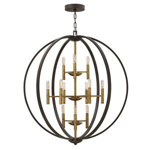 H3469SB Euclid Entrance / Foyer Pendant Light - Spanish Bronze