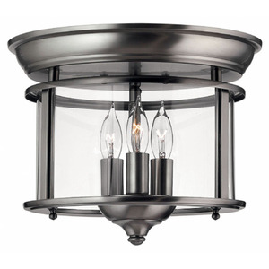 H3473PW Gentry Flush Mount Ceiling Light - Pewter H3473PW Gentry Flush Mount Ceiling Light - Pewter