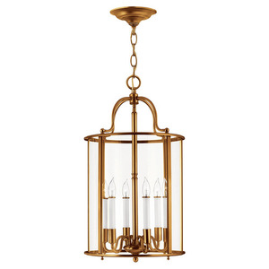 H3478HR Gentry Entrance / Foyer Pendant Light - Heirloom Brass