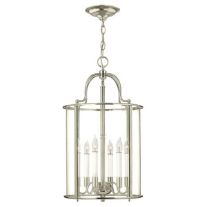 H3478PN Gentry Entrance / Foyer Pendant Light - Polished Nickel H3478PN Gentry Entrance / Foyer Pendant Light - Polished Nickel