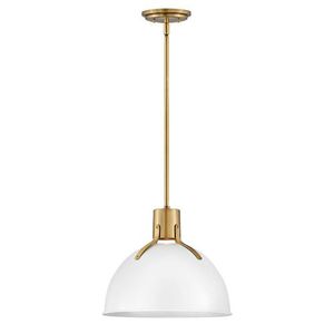 H3487PT Argo Down Light Pendant Light - Polished White