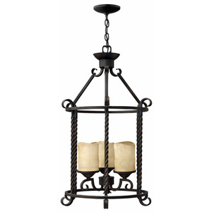 H3504OL Casa Entrance / Foyer Pendant Light - Olde Black