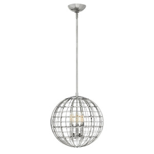 H3514PN Terra Entrance / Foyer Pendant Light - Polished Nickel