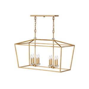 H3534DA Stinson Linear Pendant Pendant Light - Distressed Brass