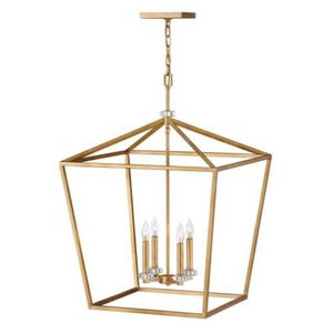 H3538DA Stinson Entrance / Foyer Pendant Light - Distressed Brass