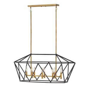 H3575DZ Theory Linear Pendant Pendant Light - Aged Zinc