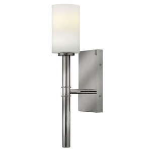 H3580PN Margeaux 1 Bulb Wall Sconce - Polished Nickel