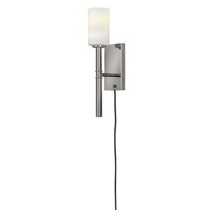 H3581PN Margeaux 1 Bulb Wall Sconce - Polished Nickel