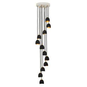 H35908SHB Nula Multi Light Pendant Light - Shell Black