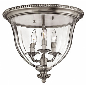 H3612PW Oxford Flush Mount Ceiling Light - Pewter