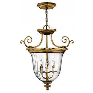 H3613BB Oxford Entrance / Foyer Pendant Light - Burnished Brass