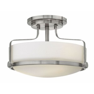 H3641BN Harper Semi Flush Mount Ceiling Light - Brushed Nickel