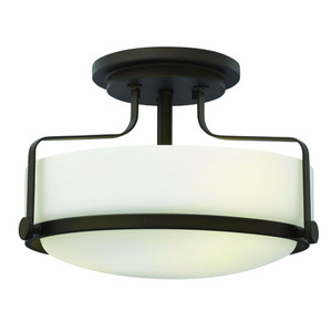 H3641OZLED Harper Semi Flush Mount Ceiling Light - Oil Rubbed Bronze