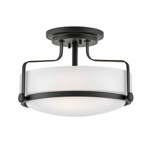 H3641BKLED Harper Semi Flush Mount Ceiling Light - Black