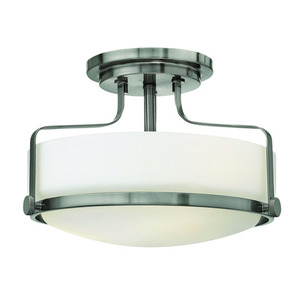 H3641BNGU24 Harper Semi Flush Mount Ceiling Light - Brushed Nickel