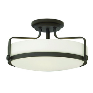 H3643OZLED Harper Semi Flush Mount Ceiling Light - Oil Rubbed Bronze