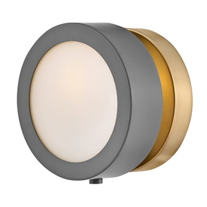 H3650DMG Mercer 1 Bulb Wall Sconce - Dark Matte Grey