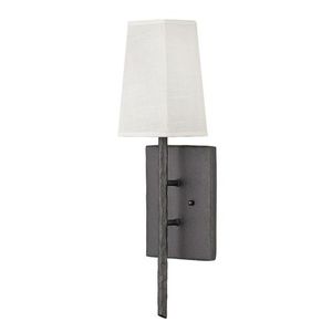 H3670FE Tress 1 Bulb Wall Sconce - Iron Ore