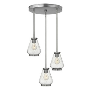 H3688BN Finley Multi Light Pendant Light - Brushed Nickel