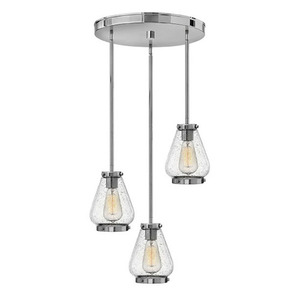 H3688CM Finley Multi Light Pendant Light - Chrome