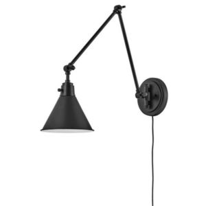 H3692BK Arti 1 Bulb Wall Sconce - Black H3692BK Arti 1 Bulb Wall Sconce - Black