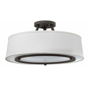 H3703KZ Harrison Semi Flush Mount Ceiling Light - Buckeye Bronze