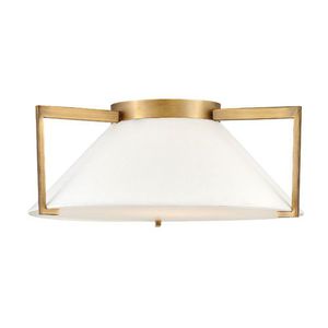 H3723BR Veranda Flush Mount Ceiling Light - Brushed Bronze