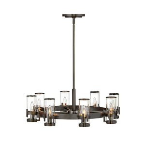 H38106BX Reeve Mid Sized Chandelier Chandelier - Black Oxide