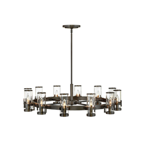 H38109BX Reeve Mid Sized Chandelier Chandelier - Black Oxide