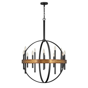 H3867WA Wells Entrance / Foyer Pendant Light - Weathered Brass