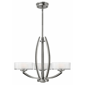 H3873BN Meridian Mini Chandelier - Brushed Nickel