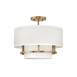 H38893LCB Graham Semi Flush Mount Ceiling Light - Lacquered Brass