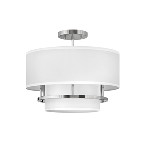 H38893PN Graham Semi Flush Mount Ceiling Light - Polished Nickel H38893PN Graham Semi Flush Mount Ceiling Light - Polished Nickel