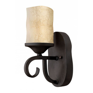 H4010OL Casa 1 Bulb Wall Sconce - Olde Black