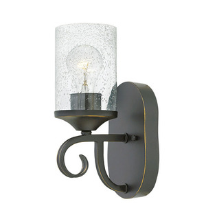 H4010OLCL Casa 1 Bulb Wall Sconce - Olde Black H4010OLCL Casa 1 Bulb Wall Sconce - Olde Black