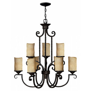 H4018OL Casa Large Foyer Chandelier Chandelier - Olde Black