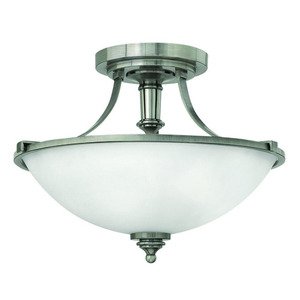 H4021ANLED Truman Semi Flush Mount Ceiling Light - Antique Nickel