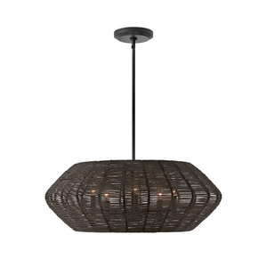 H40384BLK Luca Drum Pendant Pendant Light - Black*