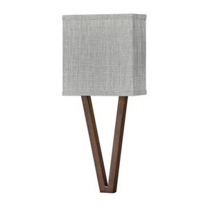 H41501WL Vector 1 Bulb Wall Sconce - Walnut