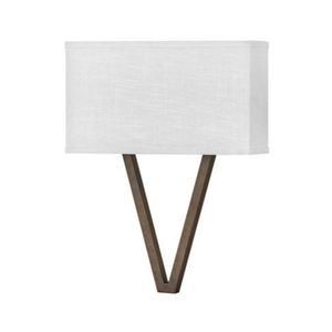 H41504WL Vector 1 Bulb Wall Sconce - Walnut